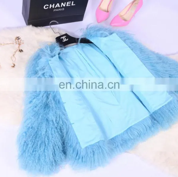 Hot-sale Mongolian Lamb Fur Coat Women Winter Fur Jacket photo-5