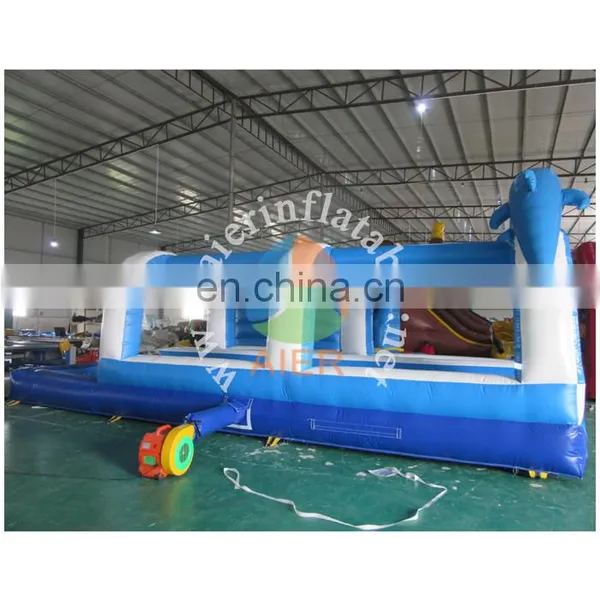2016 Aier Guangzhou Hot Sale Long Tunnel Water Inflatable Slide for Sale photo-2