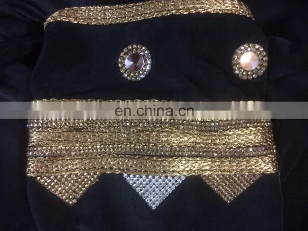 Black Colour Lycra(Stretchable) Burkha With Diamond Stone Work & Lace Work / Stylish Burkha for Casual Daily Work (dubai Abaya) photo-3