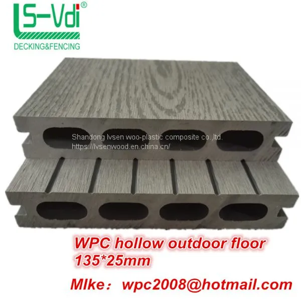 Anti Crack Traditional Wpc Hollow Decking photo-2