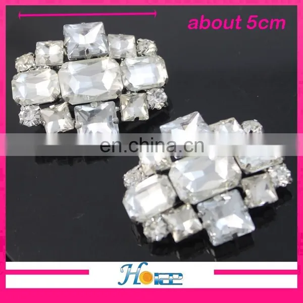 Decorative Cheap Handmade Rhinestone Crystal Shoe Clip photo-5
