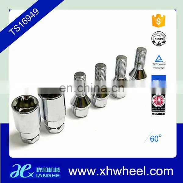 4PC 12x1.5 Chrome Steel Wheel Lug Bolt Lock Set With 2 Keys for Cars photo-6