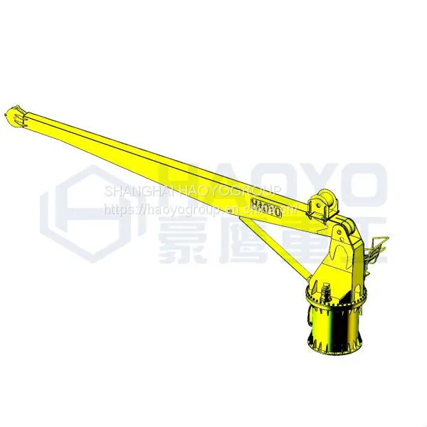 HAOYO Stiff Boom Vessel Deck Top 10 Crane Manufacturers Certification photo-3