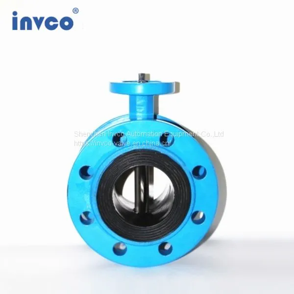 INVCO Pneumatic Butterfly Valve,double Butterfly Valve