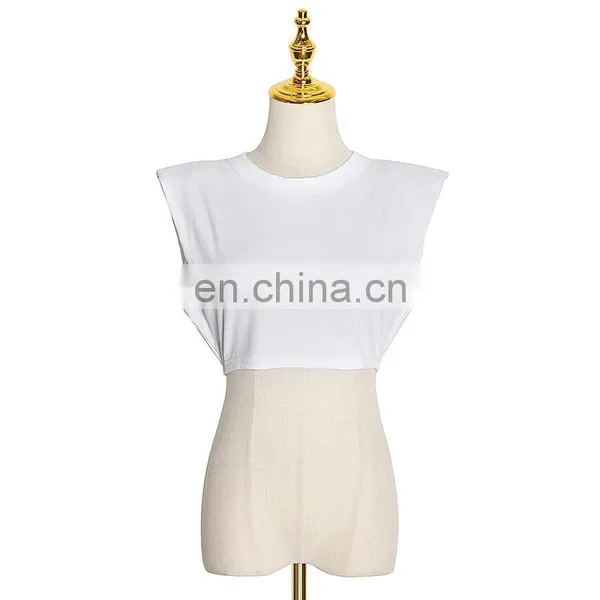 INS Fashion Wholesale Women Hot Custom Logo T Shirt Summer Blank Ladies Crop Top photo-2