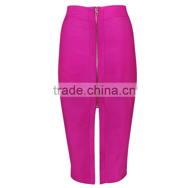 Summer Dress 2015 New Fashion Sey Women Blue Pink Midi Evening Party V Bottom Split Bandage Skirts Bandage Bodycon Women Wearing photo-3