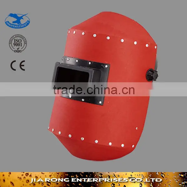 welding mask, welding helmet with face protector with fibre paper material WM061