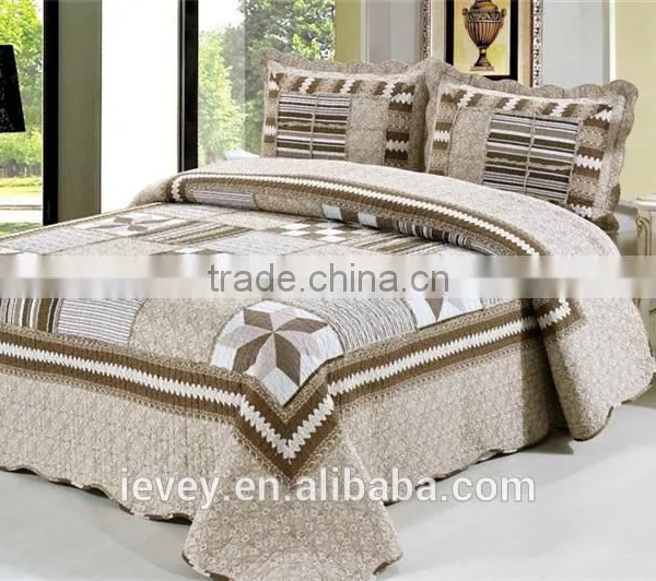 King Size Cotton Cheap Top Quality Plain Style Reactive Printed Wholesale Comforter Sets Bedding photo-5