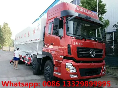 HOT SALE! Dongfeng Tianlong 8*4 LHD 310hp Diesel Bulk Feed Transported Vehicle for Sale photo-2