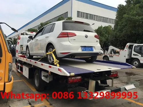 Customized Dongfeng Brand 4*2 LHD 4T Flatbed Wrecker Towing Truck photo-4