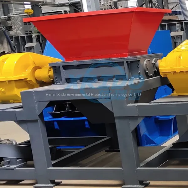 China Factory Double Shaft Shredder Machine Plastic Bottles/Film /Tire/ E-waste/Wood Crushing Shredder photo-2