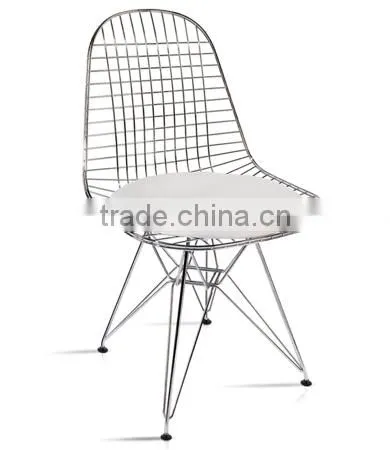 Famous Design DKR Wire Chair With Soft Seat Pad Dining Chair photo-5