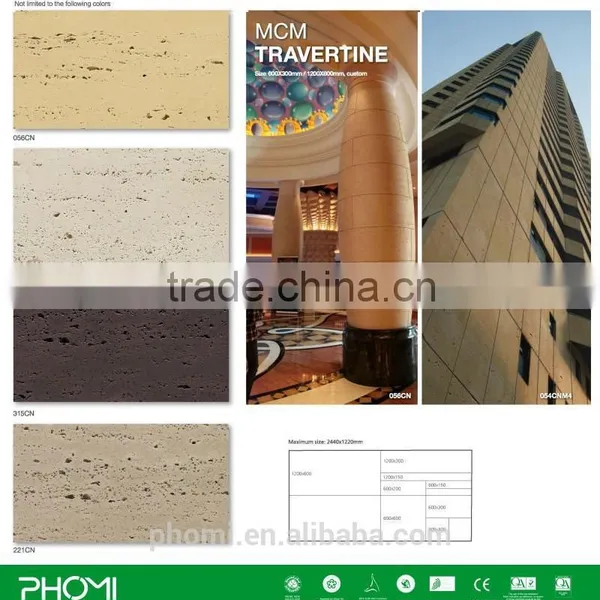 Flexible Clay China Manufacturer Unique Grand Travertine for Floor and Wall Use photo-2