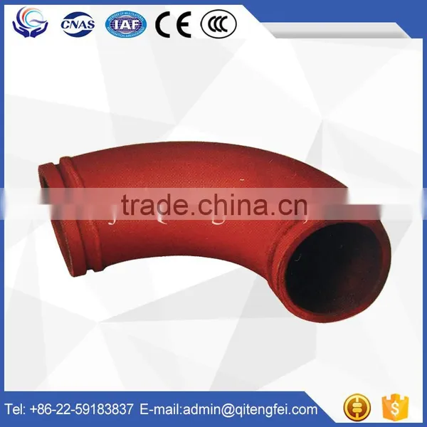 Putzmeister Schwing Cifa Sermac Junjin Sany Zoomlion IHI Concrete Pump Boom Elbow Twin Wall R275 90deg 45deg 30deg photo-4