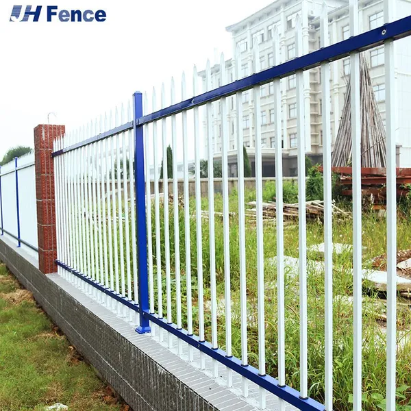 Galvanized Spear Top Wrought Iron Garden Steel Picket Fence Temporary Fence Clip Zinc Steel Fence ECO FRIENDLY photo-3