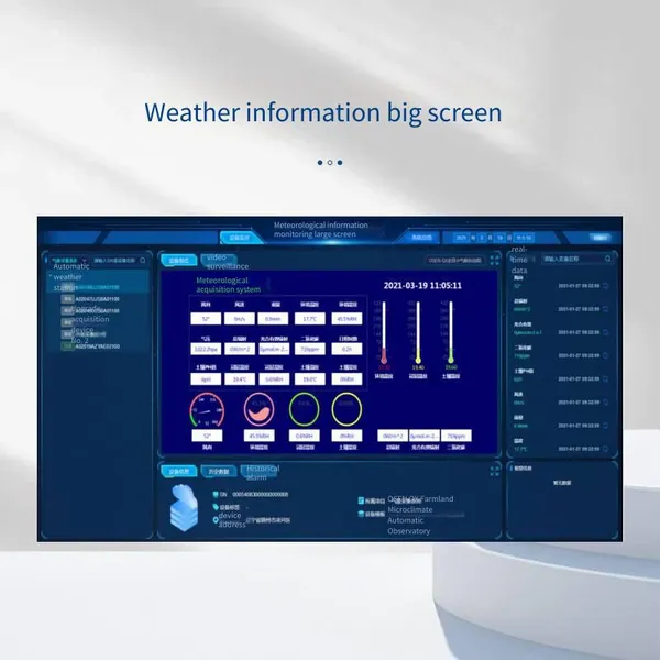 Portable Outdoor Small Weather Station, Monitoring Station With Temperature, Humidity, Pressure, Wind Speed, Wind Direction, and Rainfall Sensors, Meteorological Environment Monitor photo-4