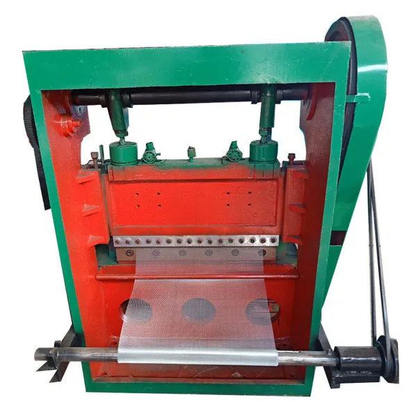 Diamond-Pattern Perforated Sheet, Stretched Metal Wire Mesh Punching Machine
