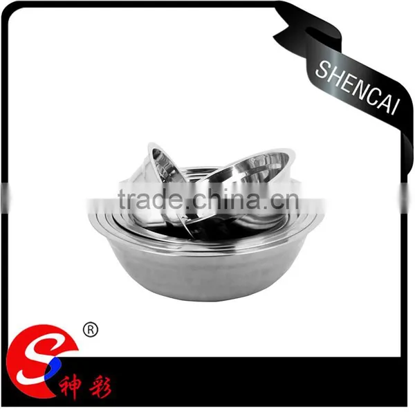Non Magnetic Deep Soup Bowl/ Stainless Steel Kids Bowl/ Salad Bowls photo-4