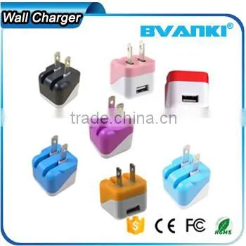 New Products 2016 Innovative Product Universal 5v 1a Colorful Foldable Home and Travel USB Charger for IPhone 7 Wall Charger photo-5