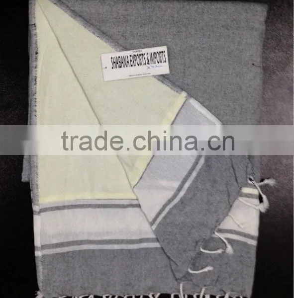 High Quality Fouta With Terry Pestemal Turkish Towel photo-2