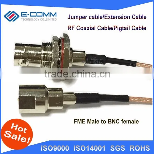Hot Sale!!BNC Female Jack Nut Connector Switch FME Male Plug Connector RG178 Cable photo-2
