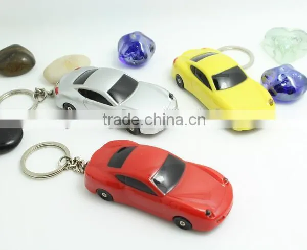 Hot Selling Car Shaped Led Plastic Keychain With Sound photo-2
