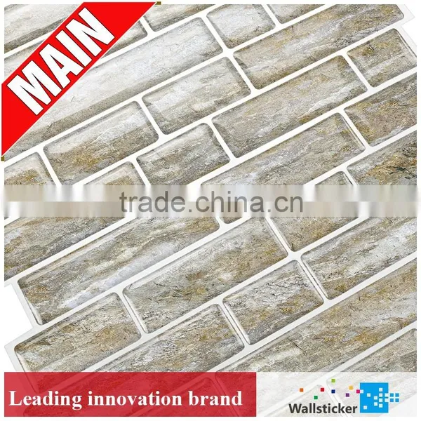 Bathroom Wall Tile Square Glass Mixed With Crystal Mosaic