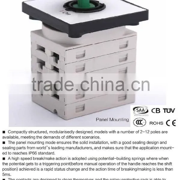 DC Isolator Switch Internal Built in PV Solar 1500V 2-12pole Panel Mounting photo-4