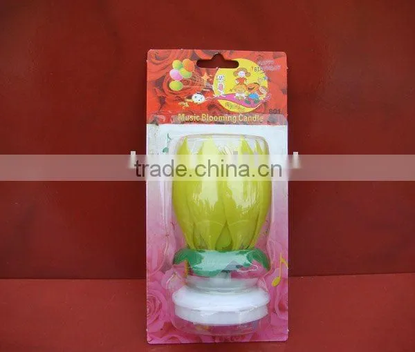 Lotus (flower) Birthday Music Candle