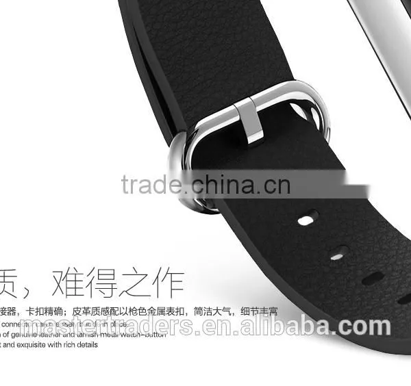 Original Rock 38MM Buckle Genuine Leather Watch Band Wrist Strap With 12 Holes For Apple Watch MT-3510 photo-5