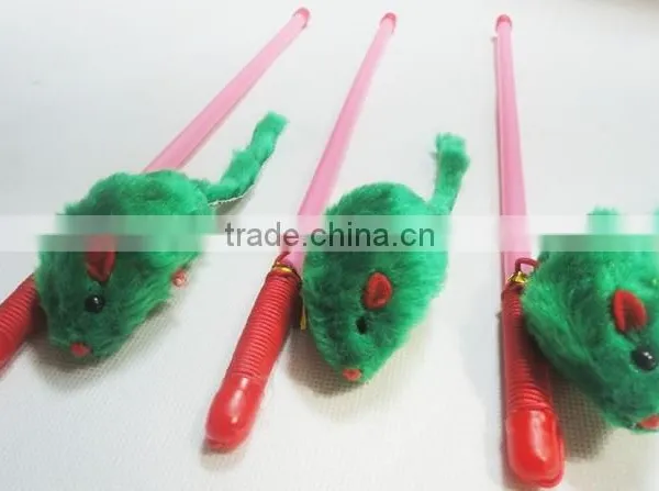 Dangler Mouse Cat Toys With Plastic Pole