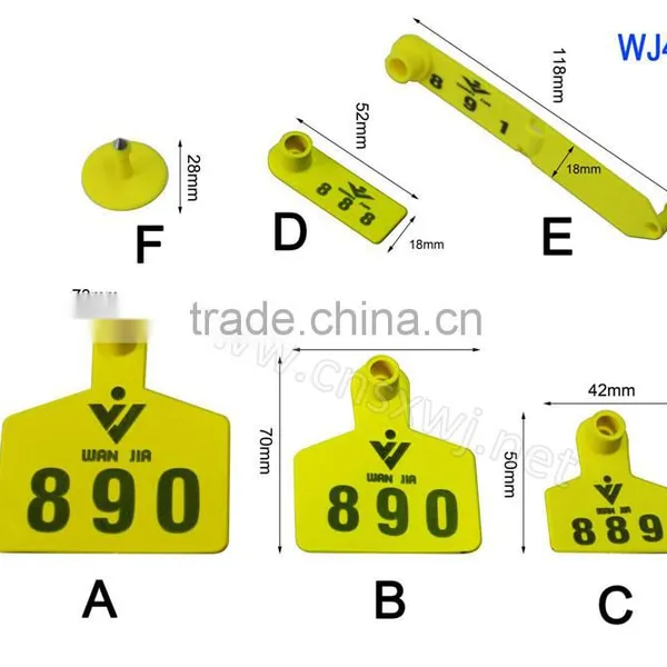 Plastic TPU Ear Tag With Metal Neil Male Tag WJ402-BF photo-2