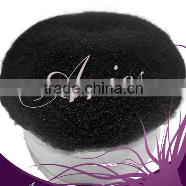 Wholesale 100% Virgin Indian Remy Human Hair Piece Natural Hair Afro Kinky Curly Swiss Lace Men's Toupee for Black Men photo-3