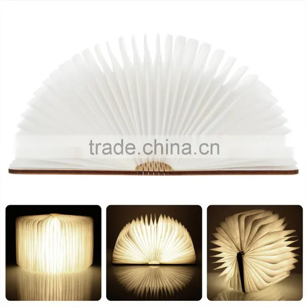Folding LED Nightlight Creative LED Book Light Lamp Best Home Novelty Decorative USB Rechargeable Lamps White/Warm/Blue/Red photo-4