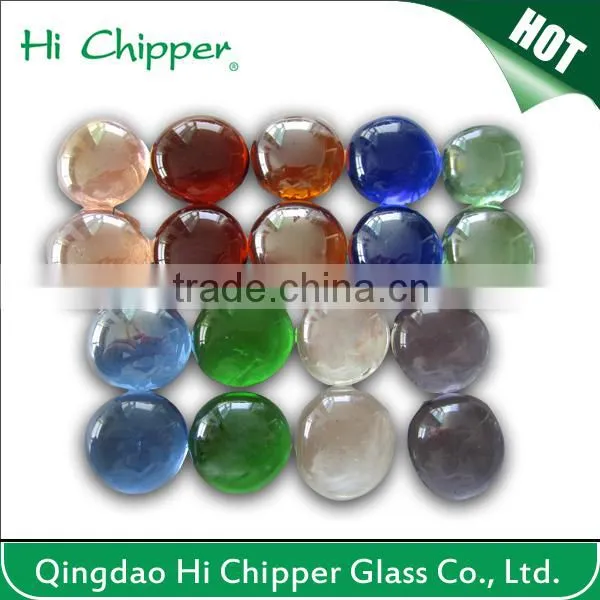 Light Amber Glass Gems Round Shape for Fir Pit Fireplace photo-2