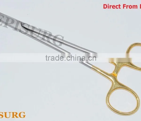 Mayo Ryder Needle Holder TC Half Gold Plated 18 Cm, Dental Surgical Instruments
