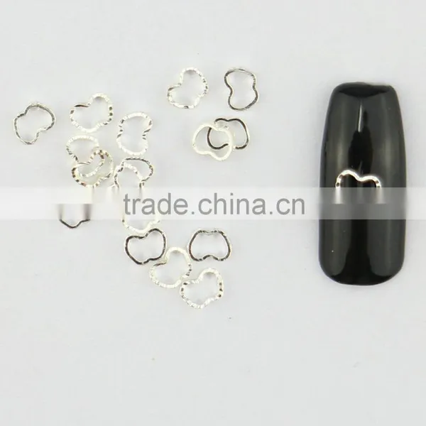 Factory Supply Metal Nail Art Circle Gold & Silver Mini DIY Lace Ring Design photo-4