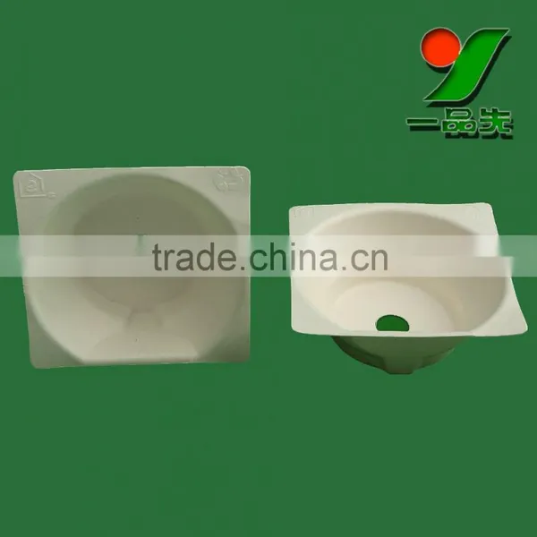 Wholesale Supplier of Environmental Friendly Flexible Recyclable Wet Pressing Bagasse Molded Pulp Wine Glass Packaging Boxes photo-2