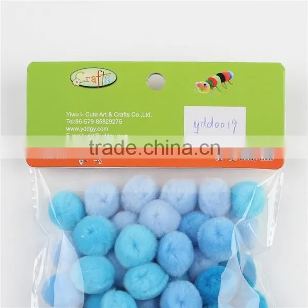 Factory Supply DIY Crafts Blue Series Pompoms Toys for Kids or Wedding Party Decoration photo-3