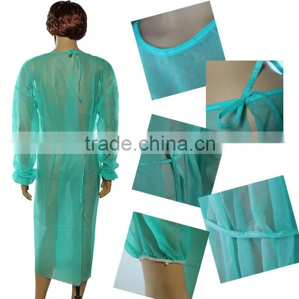 White Hospital Nonwoven Fabric Surgical Gown photo-3
