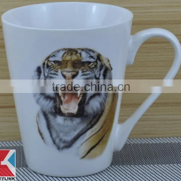 11OZ Tiny Flower Overall Decal Printed Coffee Cups, Shiny Surface New Bone China Mug, KL5002-906 photo-6