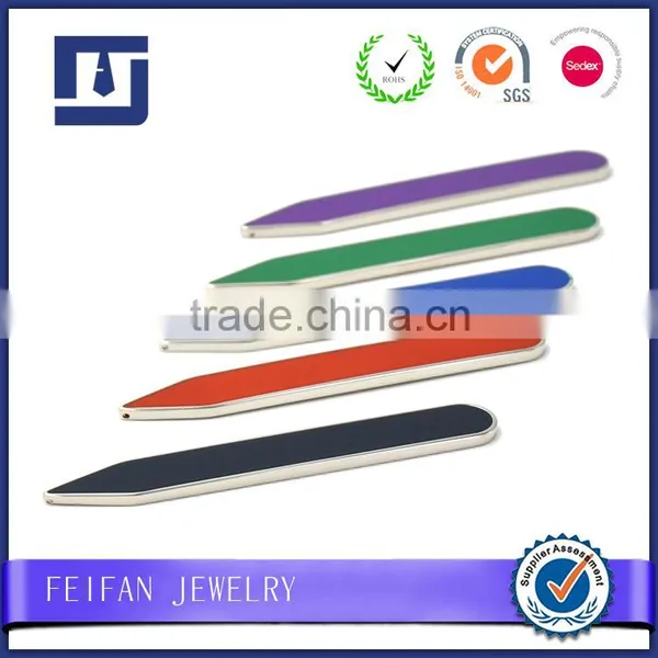 Wholesale Personalized Metal Enamel Collar Stays High Quality Custom Collar Bone photo-6