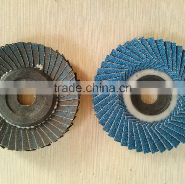 4'' Calcine Flower Shape Aluminum Oixde Flap Disc for Metal With Fiberglass Backing Substrate