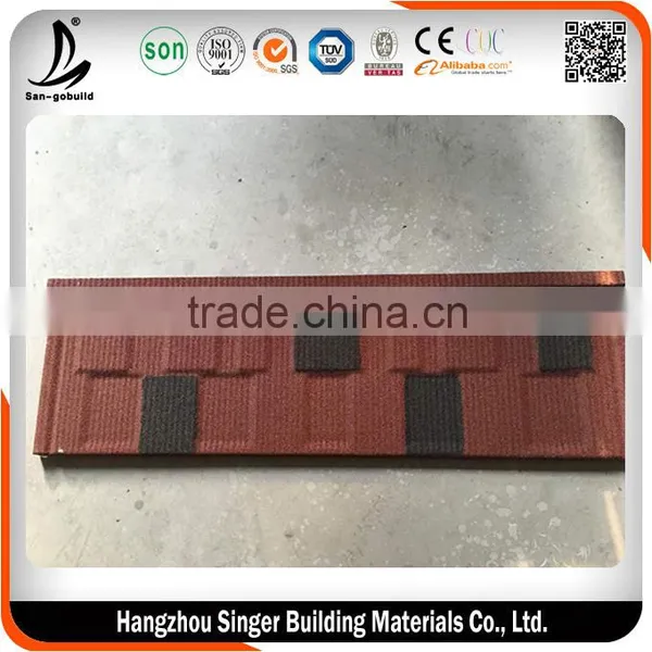 SGB Stone Coated Galvalume Metal Roofing Sheets/Stone Coated Steel Roofing Tile photo-3