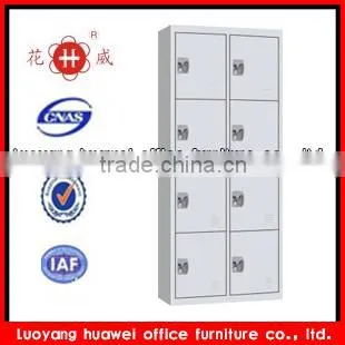 Modern Design Knock Down Steel 8-door Closet Cabinet White Gloss for Bedroom