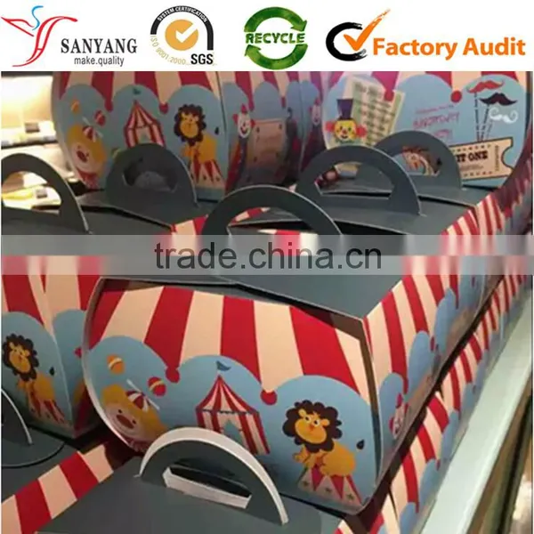 Foldable Shipping Paperboard Box for Biscuit Packaging Buffoon Print photo-2