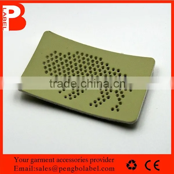 Custom Jeans Disbossed Logo Leather Patch for Any Color photo-3