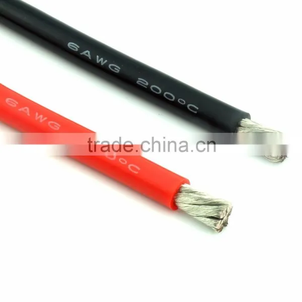 600V AWG30 to AWG6 Heating Resistant Flexible Silicone Cable Wire