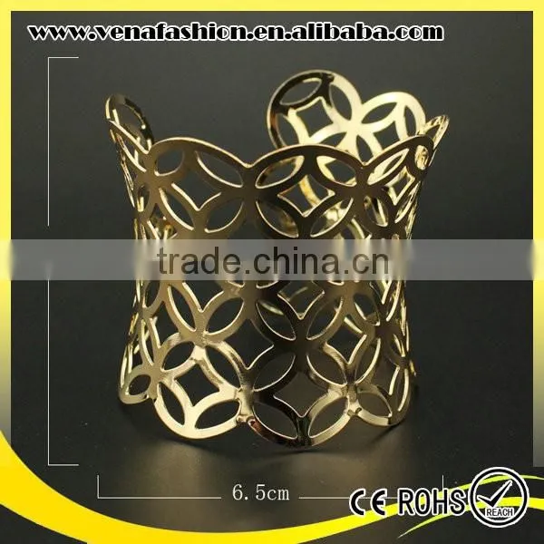 Custom Engraved Wide Metal Bracelet, Metal Plate Bracelet Quality Choice photo-6