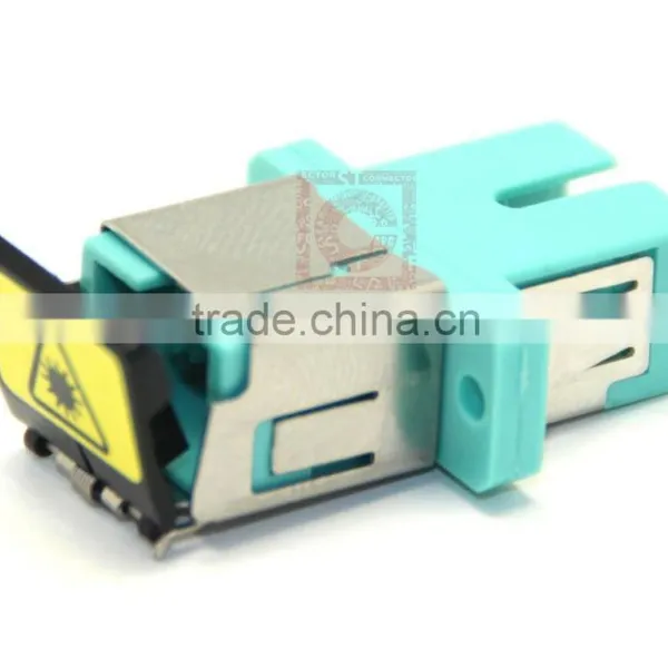 SC MM Fiber Optic Adapter With Flange With Metal Shutter in China